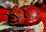 Brecciated Jasper Crystal Sleeping Kitty 🐈😴♥️