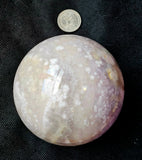 LG. Flower Agate Crystal Sphere 🔮✨🩷🌺🌹