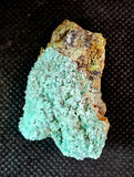 Raw Chrysocolla in Feldspar Crystal Specimen