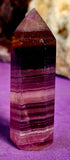 Banded Rainbow Fluorite Crystal Tower 💚✨💜☪️💛