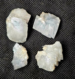 Lot of 4 Raw Blue Barite Crystal Specimens 🩵✨🩵
