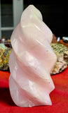 XL Mangano Calcite Crystal Flame 🔥🩷🌸