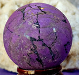 Matte Finished FLASHY Purpurite Crystal Sphere 🔮✨🤩🤯