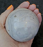 Blue Banded Agate Crystal Sphere #2 💙✨🔮💎🔵