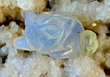 SM. Opalite (man-made) Crystal Frog Figurine 💚✨🐸🤍