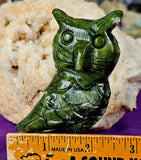 MD. Nephrite Jade Crystal Owl Carving 🦉💚✨🤩🦉