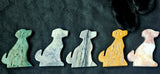 Assorted Jasper Crystal Dog Silhouette w/Inner Wolf ✨🐕🐾🐺