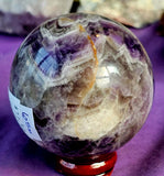 Chevron Amethyst Crystal Sphere 60mm