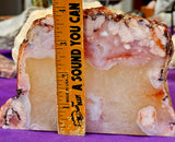 LG. Flower Agate w/Red Hematoid Crystal Slab 🌸✨🤩🌹