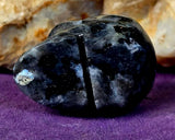 Larvikite Crystal Mini Skull 💀🩶💎✨🖤
