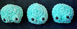 Handcrafted Teal Crocheted Frog Plushie