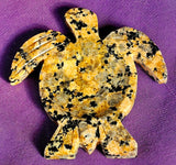 Yellow Jasper Crystal Turtle Trinket Dish 🐢💛✨🖤