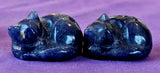SM. Blue Aventurine Crystal Sleeping Kitty Cat Carving ✨😴🐈🐾💙🔵