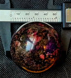 Rhodonite Crystal Sphere 🖤🔮🩷🧡✨