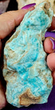 LG. Blue Aragonite Crystal Specimen 🌊🐚🪸🤍💙🔵