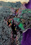 LG. Raw ridescent Rainbow Turgite Crystal Mineral Specimen 🤯🤩✨🌈🖤🤍