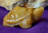 SM. Yellow Calcite Crystal Turtle Carving ✨🐢🟡💛