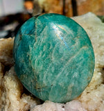 Amazonite Crystal Palmstone ✨🤩💎🌊💠