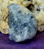 Raw Celestite Crystal Geode Specimen 💎🌀🌊💠