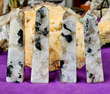 Rainbow Obelisk Crystal Tower ✨💙🌈🩶🤍🖤