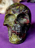 MD. High Quality Dragons Blood Crystal Skull 💀🤩🐲🐉🩸💚♥️