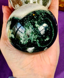 LG. Tree Agate Crystal Sphere 💚✨🤩🔮🌳🤍