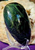LG. Kambaba Jasper Crystal Puffy Heart 💚🖤💚👁️✨