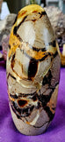 LG. UV Reactive Polished Septarian Crystal Freeform 💛✨🤩🖤