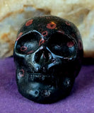 Mini Plum Blossom Jasper Crystal Skull 🖤💀❤️🌸