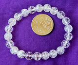 Crackle Quartz Crystal Stretch Bracelet ✨📿🤍💠💎