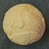 LG. Tagua Nut Phoenix Carving/Sphere ✨🐦‍🔥🥜🔮🔥