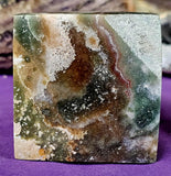 LG. Ocean Jasper Crystal Floating Cube  🪸🟩🌿🐚🌊