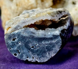 Raw/Polished Sphalerite Crystal Freeform w/Druzies ✨💎🤍🖤