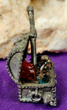 Spoontiques Pewter TREASURE CHEST - SWORD JEWELS SKULL - 2 1/2" Figurine #MR839