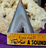 Blue Agate w/Druzy Crystal Pendulum Shaped Freeform 💙✨🤩💎🌊🔵