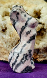 Pink Zebra Jasper Crystal Female Torso Carving ✨🩷♀️🦓🩶