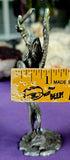 Vintage Pewter Winged Valkyrie Figurine w/Crystals