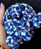 Handmade Crocheted Blueberries and Cream Octobaby Plushie 🦑🥹🐙