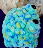 Handmade Teal Confetti Crocheted Frog Plushie 🥹🐸💚