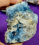 Raw Celestite Crystal Geode Specimen ✨🩵💎✨💙