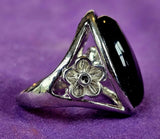 Silver Tiger's Eye Crystal Ring 💍🐯🐅⚜️