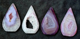 Dyed Pink Agate Crystal Tear Shaped Freeform ✨🩷
