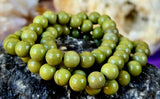 Olive Jade Crystal Stretch Bracelet 📿 ✨ 💚🫒