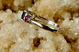 925 Sterling Silver Ring w/Smokey Quartz & Pink Sapphire Gemstone 💎✨🩷🌬️💍