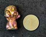 Rainbow Titanium Bismuth Crystal Toy Poodle Figurine ✨🌈🐩🐾🩷🧡
