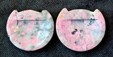 Peruvian Rhodonite & Quartz Crystal Kitty Cat Trinket Dish 🌸✨🤩😻🐾