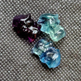 Rainbow Fluorite Crystal Mini Super Mario Brothers "Mario"