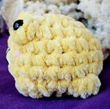 Handmade Crocheted MD. Yellow Frog Plushie 💛✨🐸💚