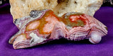 LG. Banded Agate Crystal Fantail Goldfish Carving ✨🤩🐟🐠🐡🤯🤍