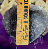 LG. Partially Raw Polished Zeolite Crystal Heart Cluster ✨🤯🤩😍💜💎